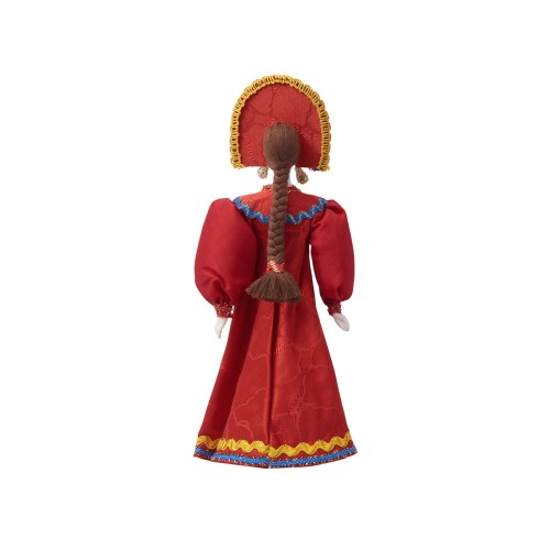 Подарочный набор: кукла фарфоровая, мед, красный