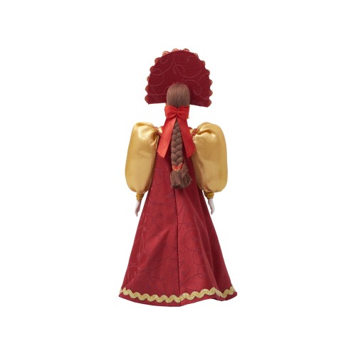 Подарочный набор: кукла фарфоровая, крем-мед, красный