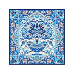 Набор: платок «Арабески» и свеча «Загадка Востока»