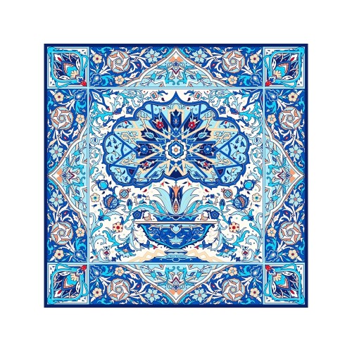 Набор: платок «Арабески» и свеча «Загадка Востока»