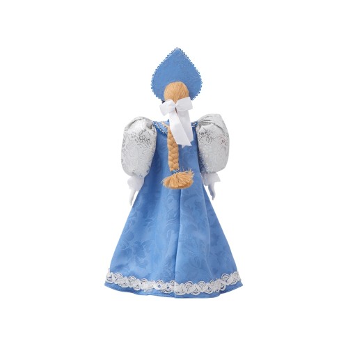 Подарочный набор: кукла фарфоровая, мед, голубой