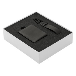 Подарочный набор Long River: кошелек, ремешок для ключей (без лого Long River), белая коробка