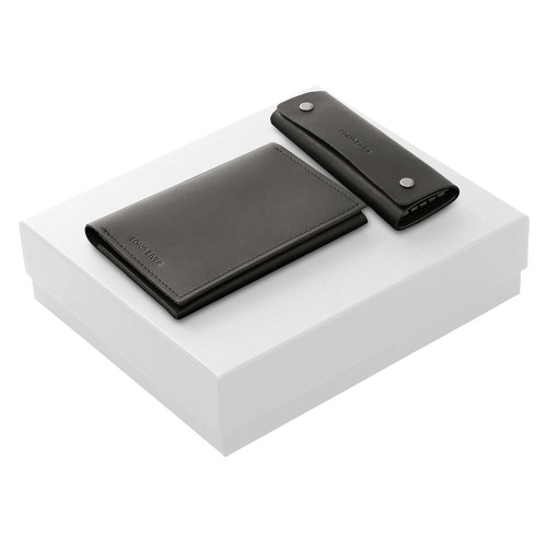 Подарочный набор Long River: обложка для паспорта, ключница, белая коробка