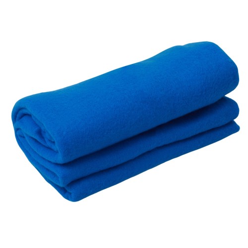 Подарочный набор: кукла фарфоровая, плед флисовый, синий