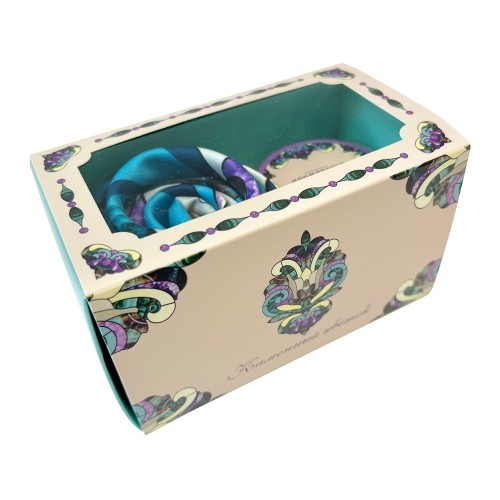 Набор: платок «Каменный цветок» и свеча «Утонченность»