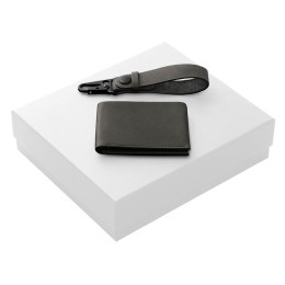 Подарочный набор Long River: кошелек, ремешок для ключей (без лого Long River), белая коробка