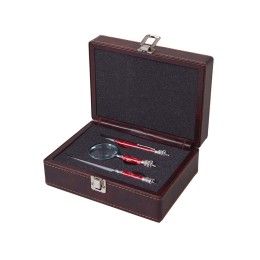 Набор «Принц Уэльский» : ручка шариковая, лупа, нож для бумаг