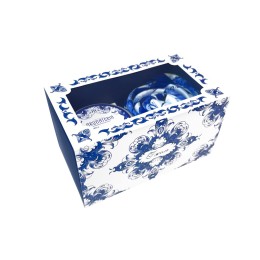 Набор: платок «Гжель» и свеча «Птица счастья»