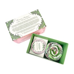 Набор: платок «Ландыши» и свеча «Весенние цветы»