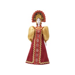 Подарочный набор: кукла фарфоровая, мед, красный