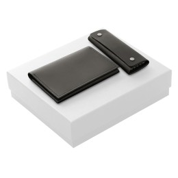 Подарочный набор Long River: обложка для паспорта, ключница (без лого Long River), белая коробка