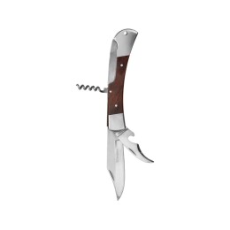 Набор «Подарочный»: фляга 510/2(рыжая кожа), 1,5 л+ 2 стаканчика+нож