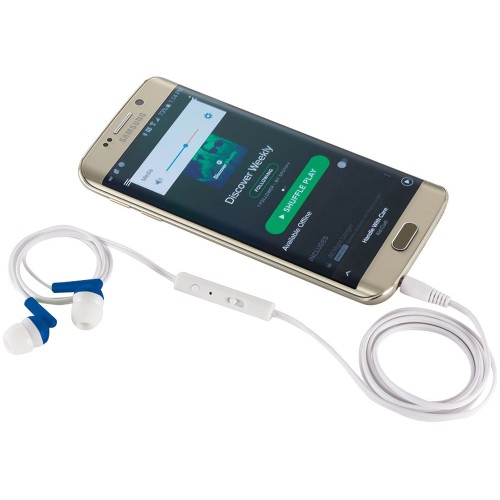 Наушники "Earbuds", ярко-синий