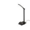 Настольная лампа с функцией беспроводной зарядки "Starline", черный