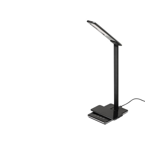 Настольная лампа с функцией беспроводной зарядки "Starline", черный