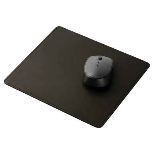 Кожаный коврик для мышки, черный