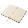 Блокнот «Color» линованный А5 в твердой обложке с резинкой, серый/оранжевый (P)