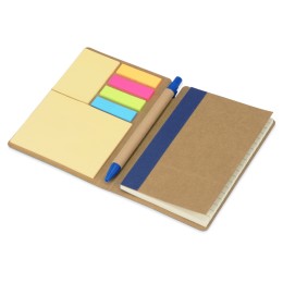 Набор стикеров А6 "Write and stick" с ручкой и блокнотом, синий (Р)