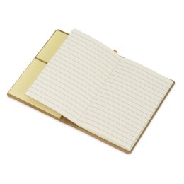 Блокнот А6 «Write and stick» с ручкой и набором стикеров, оранжевый