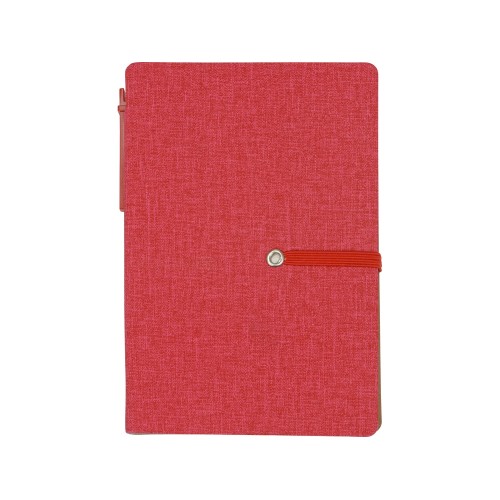 Блокнот А6 «Write and stick» с ручкой и набором стикеров, красный