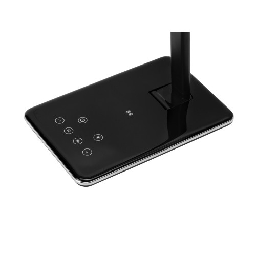 Настольная лампа с функцией беспроводной зарядки "Starline", черный