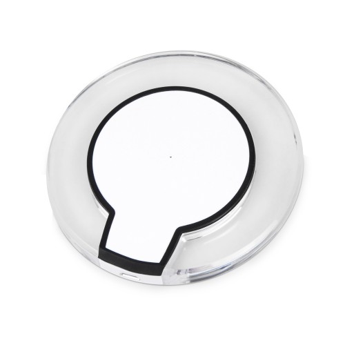 Беспроводная зарядка «Pod» со светодиодной подсветкой, белый