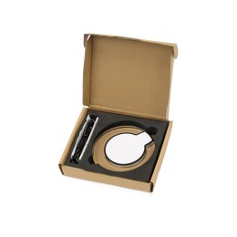 Беспроводная зарядка «Pod» со светодиодной подсветкой, белый