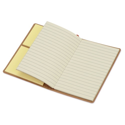 Блокнот А6 «Write and stick» с ручкой и набором стикеров, красный