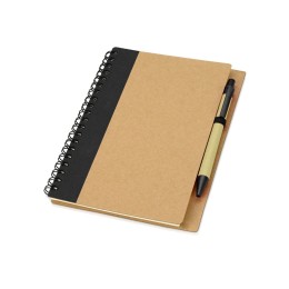 Блокнот "Priestly" с ручкой, черный