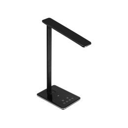 Настольная лампа с функцией беспроводной зарядки "Starline", черный