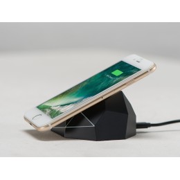 Док-станция «Geo Dock» с быстрой беспроводной зарядкой, черный с белой подсветкой. XOOPAR