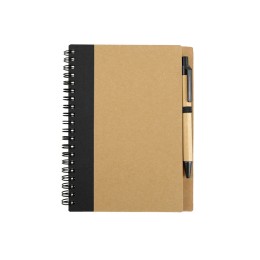 Блокнот "Priestly" с ручкой, черный