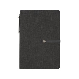 Блокнот А6 «Write and stick» с ручкой и набором стикеров, черный