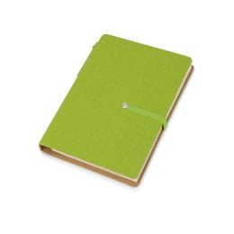 Блокнот А6 «Write and stick» с ручкой и набором стикеров, зеленое яблоко