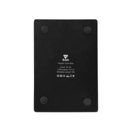 Беспроводная зарядка-подставка с подсветкой "Glow box", черный