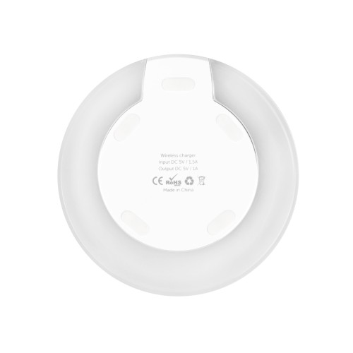 Беспроводная зарядка «Pod» со светодиодной подсветкой, белый