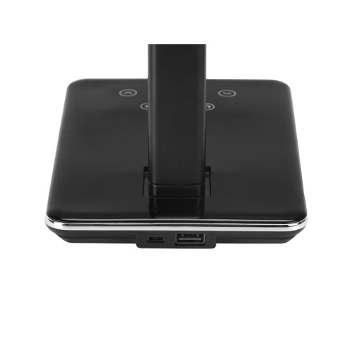 Настольная лампа с функцией беспроводной зарядки "Starline", черный