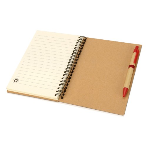 Блокнот "Priestly" с ручкой, красный