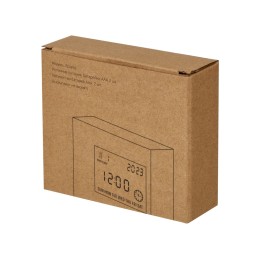 Настольные электронные мультифункциональные часы "Rotatio" с подсветкой, белый