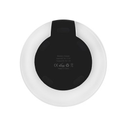 Беспроводная зарядка «Pod» со светодиодной подсветкой, черный