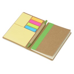 Набор стикеров А6 "Write and stick" с ручкой и блокнотом, зеленое яблоко (Р)