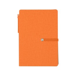 Блокнот А6 «Write and stick» с ручкой и набором стикеров, оранжевый