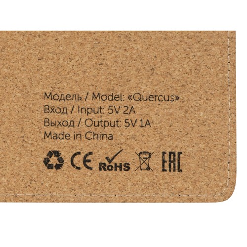 Пробковый коврик для мыши с беспроводной зарядкой «Querсus»