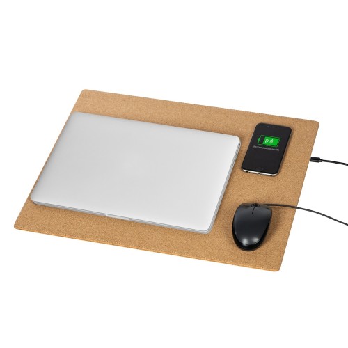 Пробковый коврик для мыши с беспроводной зарядкой «Querсus»
