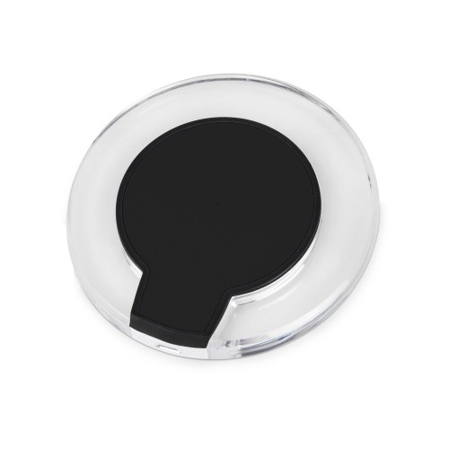 Беспроводная зарядка «Pod» со светодиодной подсветкой, черный