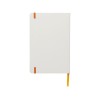 Блокнот Spectrum A5 с белой бумагой и цветной закладкой, белый/оранжевый