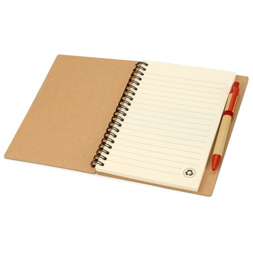 Блокнот "Priestly" с ручкой, красный