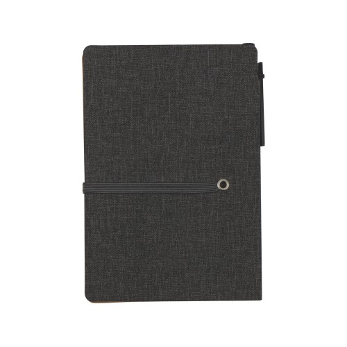 Блокнот А6 «Write and stick» с ручкой и набором стикеров, черный