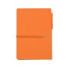 Блокнот А6 «Write and stick» с ручкой и набором стикеров, оранжевый
