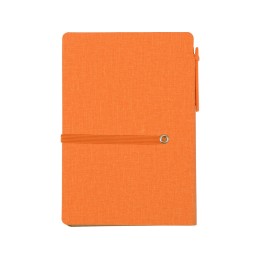 Блокнот А6 «Write and stick» с ручкой и набором стикеров, оранжевый